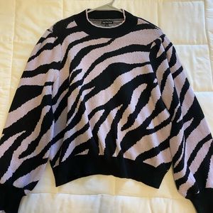 Who What Wear purple tiger sweater